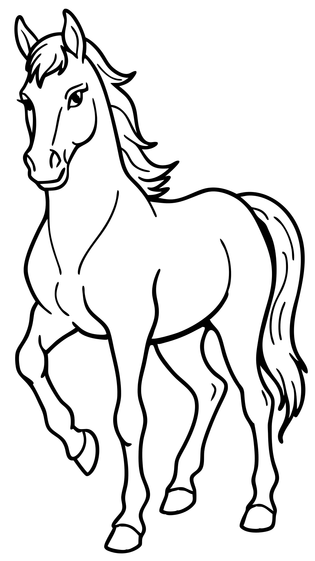 free coloring pages for horses